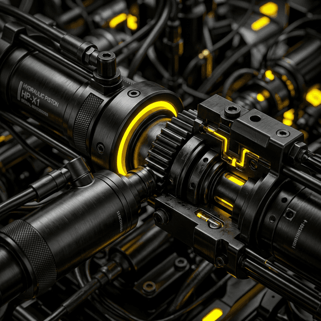 Hydraulic parts background